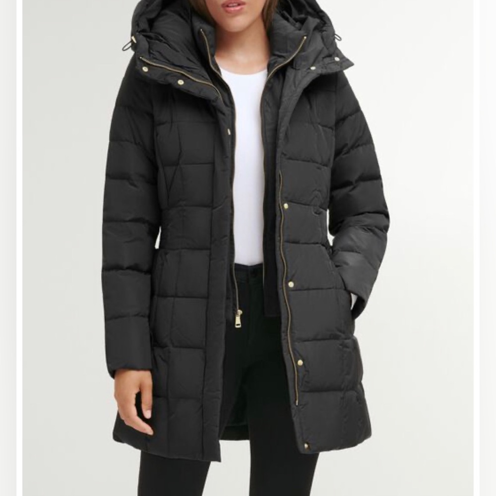 Cole Haan Hooded Puffer Winter Coat
